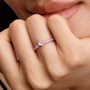 Pink Chakra Heart Ring