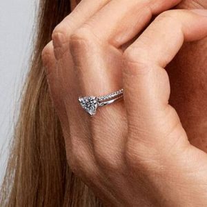 Double Band Heart Ring