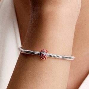 Hearts Round Clip Charm
