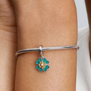 2025 Four Leaf Clover Lab-Grown Diamond Dangle Charm