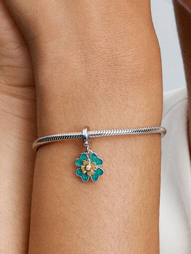 2025 Four Leaf Clover Lab-Grown Diamond Dangle Charm