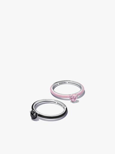 Chakra Hearts Ring Set