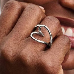 Organically Shaped Heart Ring