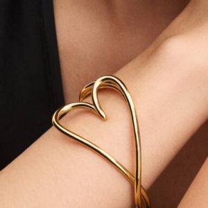 Organically Shaped Heart Bangle
