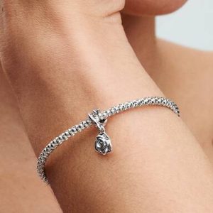 Rose in Bloom Dangle Charm