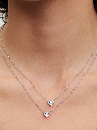 FINAL SALE - Forever & Always Splittable Heart Collier Necklaces