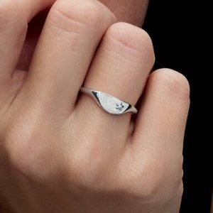 Pandora ME Halved Enamel Signet Ring