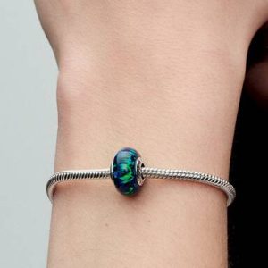 Opalescent Green Charm