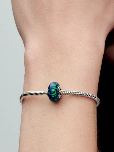 Opalescent Green Charm