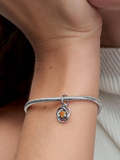FINAL SALE - Honey Eternity Circle Dangle Charm