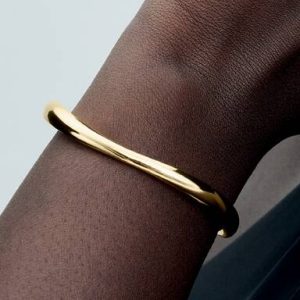 Organically Shaped Open Bangle