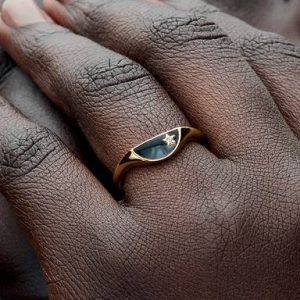 Pandora ME Halved Enamel Signet Ring