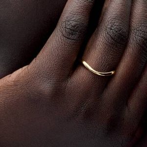 Organically Shaped Band Ring