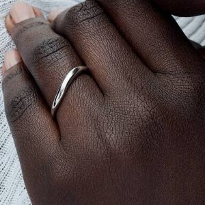 Organically Shaped Band Ring