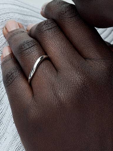 Organically Shaped Band Ring