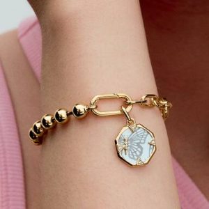 Pandora ME Pearlescent Butterfly Medallion Charm