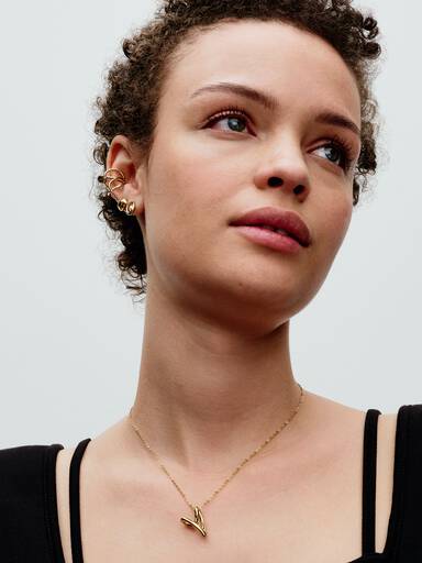 Organically Shaped Heart Pendant Necklace - Image 5