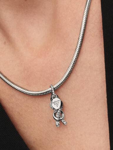 FINAL SALE - Pavé Infinity Knot Dangle Charm