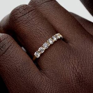 Pandora Era 14k Gold Lab-grown Diamond Half Eternity Band Ring