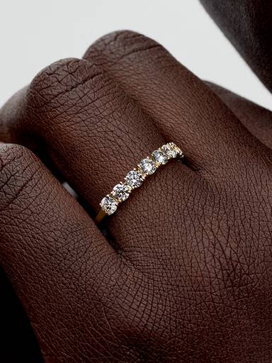 Pandora Era 14k Gold Lab-grown Diamond Half Eternity Band Ring
