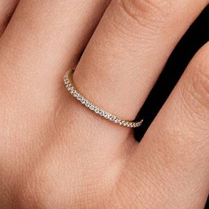 Pandora Era 14k Gold Lab-grown Diamond Half Eternity Pavé Band Ring