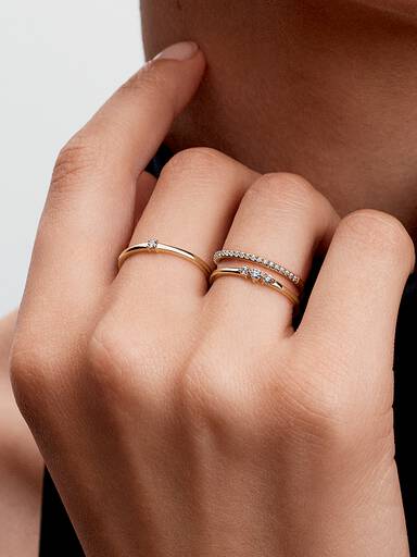Pandora Era 14k Gold Lab-grown Diamond Single Stone Ring - Image 5
