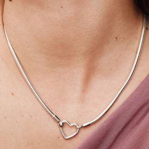 Heart Closure Snake Chain Necklace