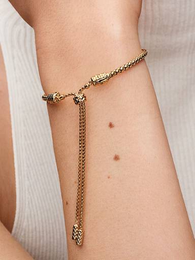 Studded Chain Slider Bracelet