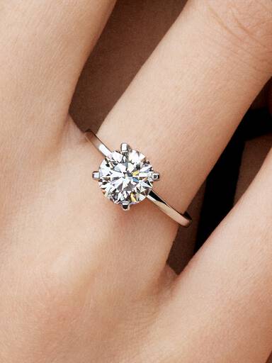 Pandora Era 14k White Gold Lab-grown Diamond Ring