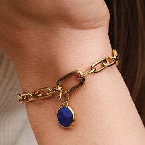 Blue Engravable Mini Medallion Charm