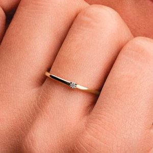 Pandora Era 14k Gold Lab-grown Diamond Single Stone Ring