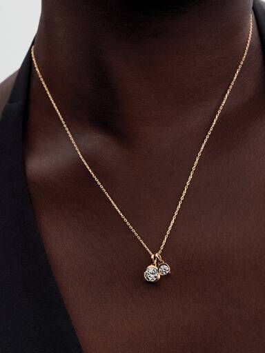 Pandora Talisman 14k Gold Lab-grown Diamond Moon Pendant - Image 4
