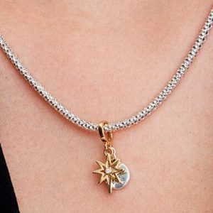 Engravable North Star Lab-grown Diamond Dangle Charm