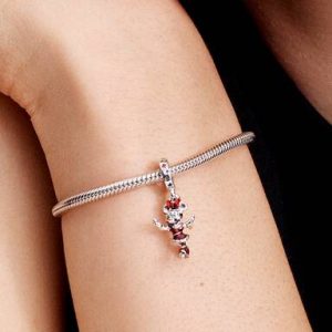 Minnie Mouse Ice Skating Dangle Charm