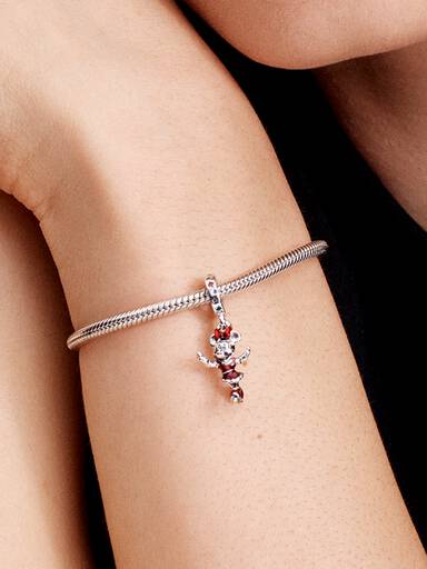 Minnie Mouse Ice Skating Dangle Charm