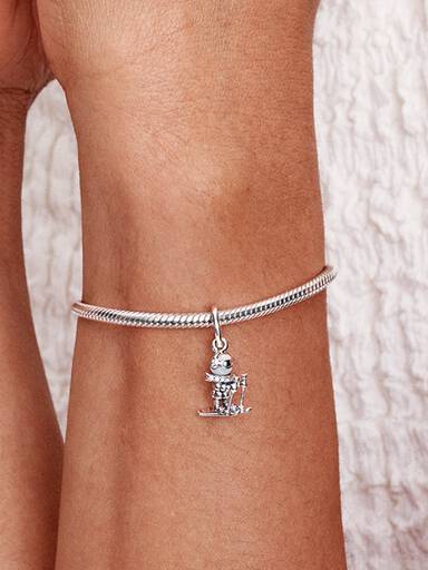 Skier Dangle Charm