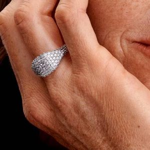 Pavé Square Cocktail Ring