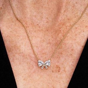 Sparkling Bow Necklace