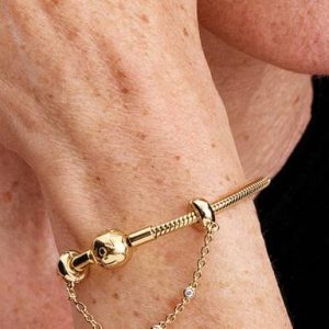 Triple Clear Stone Safety Chain