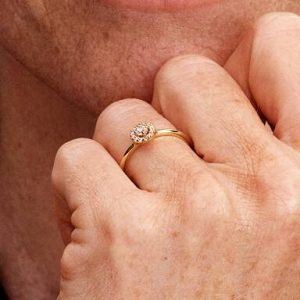 Round Pave Halo Ring