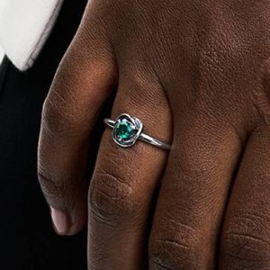 FINAL SALE - May Birthstone Eternity Circle Ring