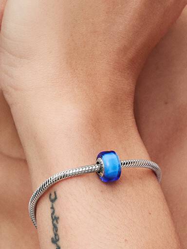 Blue Mini Murano Glass Charm