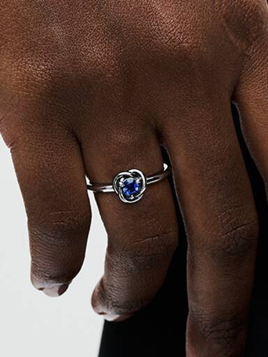 FINAL SALE - September Birthstone Eternity Circle Ring