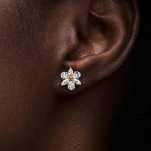 Sparkling Herbarium Cluster Stud Earrings