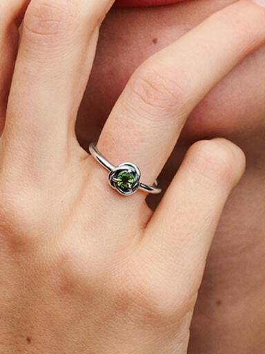 FINAL SALE - August Birthstone Eternity Circle Ring