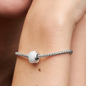 White Mini Murano Glass Charm