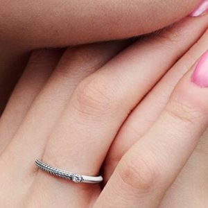 Pandora ME Pavé & White Dual Ring