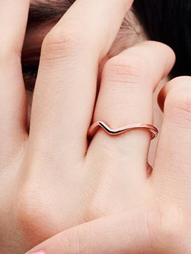 Polished Wave Ring