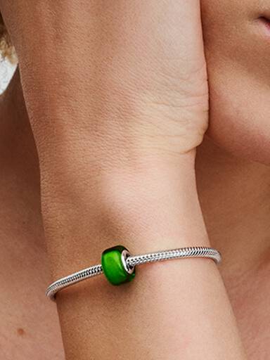 Green Mini Murano Glass Charm