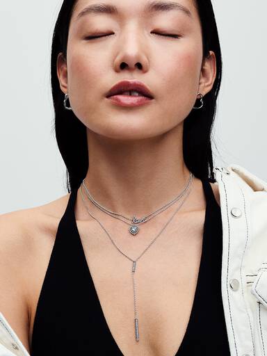 Sparkling Handwritten Love Collier Necklace - Image 4